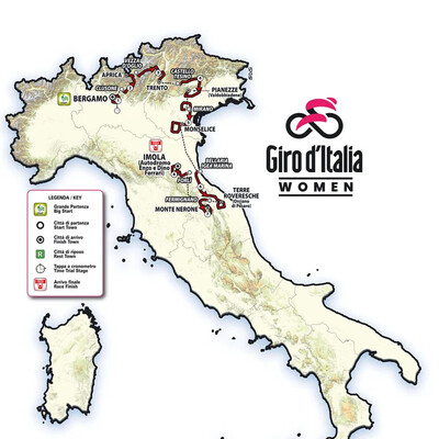 Foto zu dem Text "Die Strecke des Giro d´Italia Women 2025"