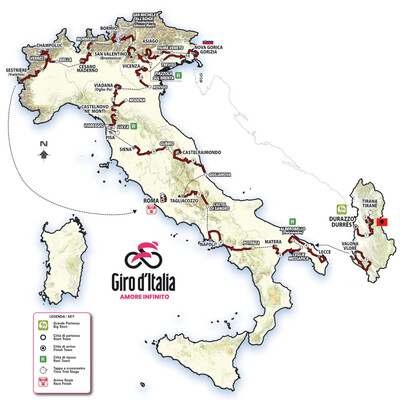 Foto zu dem Text "Strecke des 108. Giro d´Italia 2025: Finestre überstrahlt alles"