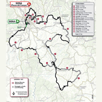 Foto zu dem Text "Die Strecken für Strade Bianche 2025: Noch mehr Schotter!"